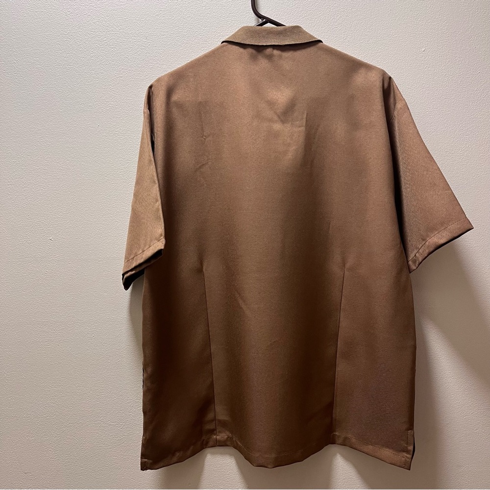 Michael 88 Irvin Grandpa Bowling Inspired Casual Shirt Men's L, Brown Patterned - Picture 2 of 6